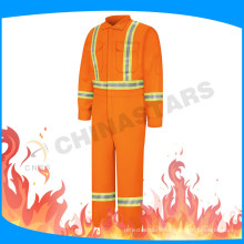 FR tape fluorescent orange fire retardant coverall